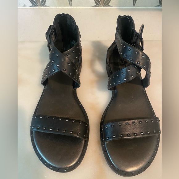 NEW Bleecker & Bond Leather Helene Studded Sandals - Picture 10 of 11